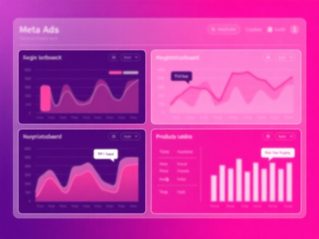 Anonymized Meta Ads performance dashboard placeholder